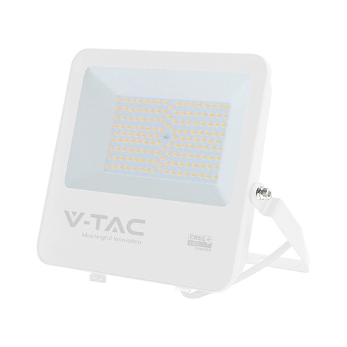 100W LED-strålkastare - 135lm/W, IP65, vitt hölje, CREE-chip, 6 års garanti