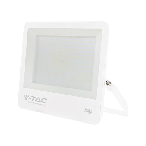 300W LED strålkastare - 135lm/W, IP65, vitt hölje, 6 års garanti, CREE Chip