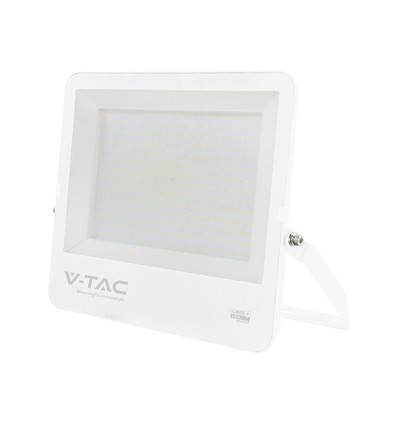 300W LED strålkastare - 135lm/W, IP65, vitt hölje, 6 års garanti, CREE Chip
