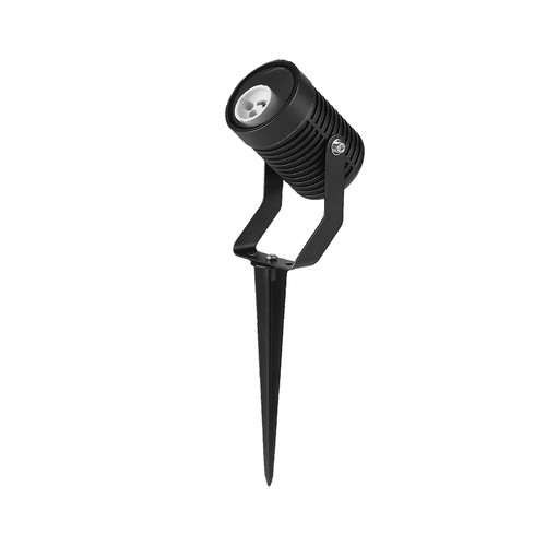 GU10 trädgårdsspotlight med spett - Svart, aluminium, IP65 utomhus, utan ljuskälla