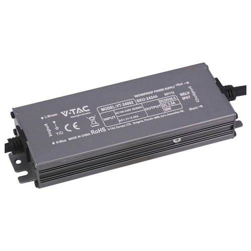 60W / 24V DC strömförsörjning - 2.5A, IP67 vattentät
