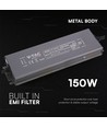 150W / 24V DC strömförsörjning för LED-strips - 6.25A, IP67 vattentät