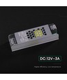 36W / 12V DC Slim strömförsörjning för LED-strips - 3A, IP20 inomhus