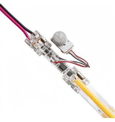 PIR-Sensor till LED strip - 12V (60W), 24V (120W), med skruvklämmor