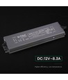 100W / 12V DC strömförsörjning - 8.3A, IP67 vattentät
