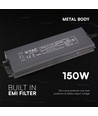 150W / 12V DC strömförsörjning - 12.5A, IP67 vattentät