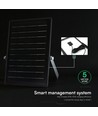 30W Solara CCT LED-strålkastare med solcell - 6.4V, IP65, svart, fjärrkontroll, ställbar färgtemperatur, inkl. batteri