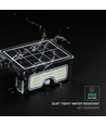 7W LED solcellsstrålkastare med sensor - 3.7V, PIR-sensor, svart hölje, 3-i-1 CCT