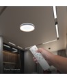 V-Tac 40W LED taklampa med fjärrkontroll - 3-i-1 CCT, dimbar, träfinish, Designer Domelight