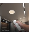 V-Tac 30W/60W/30W LED-taklampa med fjärrkontroll - 3-i-1 CCT, dimbar, grå ring, inkl. ljuskälla