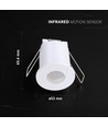 Kompakt infraröd rörelsesensor - Vit, IP20, max 400W LED