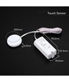 V-Tac infraröd touchsensor, vit - Max 600W LED, inbyggd touchfunktion, fungerar genom bordsskiva