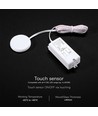 V-Tac infraröd touchsensor, vit - Max 600W LED, inbyggd touchfunktion, fungerar genom bordsskiva