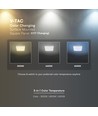 V-Tac 12W BACKLIT utanpåliggande panel - Fyrkantig, 3-i-1 CCT, Cree chip, 6 års garanti