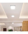 24W LED taklampa 3-i-1 CCT - 29x29 cm, Höjd: 3,1cm, 6 års garanti, Cree-chip, vit kant