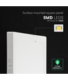 24W LED taklampa 3-i-1 CCT - 29x29 cm, Höjd: 3,1cm, 6 års garanti, Cree-chip, vit kant
