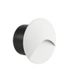 3W LED-trappspot för inbyggnad - Rund, vit, aluminium, IP65, 3000K, inkl. ljuskälla