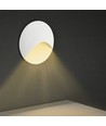 3W LED-trappspot för inbyggnad - Rund, vit, aluminium, IP65, 3000K, inkl. ljuskälla