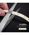 V-Tac 20m 8W/m Ultra Long LED-strip - 24V, IP20, 3000K, 120 LED per meter