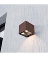 V-Tac 9W Solara vägglampa med sensor, CCT - IP65, PIR-sensor, Cortenfärgad, solcell, 3 ljusfärger