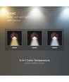 V-Tac 9W Solara vägglampa med sensor, CCT - IP65, PIR-sensor, Cortenfärgad, solcell, 3 ljusfärger
