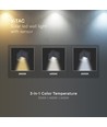 V-Tac 9W Solara vägglampa med sensor - IP65, svart, 3-i-1 CCT, solcell
