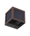 V-Tac 9W Solara vägglampa med sensor, CCT - IP65, Corten, solcell