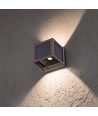 V-Tac 9W Solara vägglampa med sensor, CCT - IP65, Corten, solcell