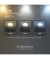 V-Tac 6W Ø10,6cm Backlit LED-panel för inbyggnad - 3-i-1 CCT, CREE-chip, 6 års garanti, rund