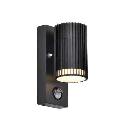 GU10 vägglampa med PIR-sensor - IP44 utomhus, utan ljuskälla