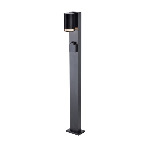 V-Tac 80cm GU10 trädgårdsbelysning pollare - IP44, svart, utan ljuskälla