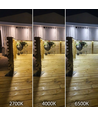5m 20W/m Vattentät COB CCT LED-strip RA90 - 24V DC, IP68, 576 LED per meter