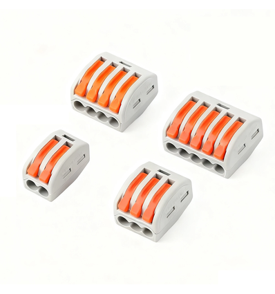 Toppklämmor set 46 st. - 0,32-2,5 mm² för 2/3/4/5 ledare