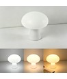 Laddningsbar LED svamp bordslampa - Vit, touch dimbar, CCT, IP54