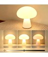 Laddningsbar LED svamp bordslampa - Vit, touch dimbar, CCT, IP54