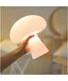 Laddningsbar LED svamp bordslampa - Vit, touch dimbar, CCT, IP54