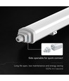 120cm 36W vattentät komplett LED-armatur - IP65, 120lm/W, CREE Chip, 6500K, 6 års garanti
