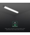 150cm 48W vattentät komplett LED-armatur - 120lm/W, IP65, CREE-chip, 6500K, 6 års garanti