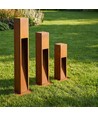 Corten trädgårdslampa - 70 cm, 12W, IP65 utomhus, inkl. ljuskälla