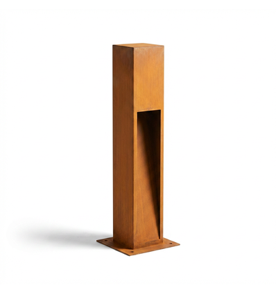 Corten trädgårdslampa - 70 cm, 12W, IP65 utomhus, inkl. ljuskälla