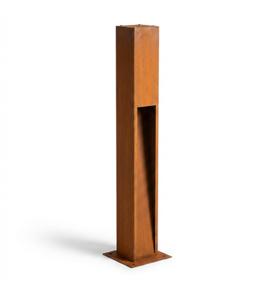 Corten trädgårdslampa - 100 cm, 12W, IP65 utomhus, inkl. ljuskälla