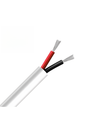 10m Kabel röd/svart, vit rund - 2x0,35mm², 12-24V, för LED-strip
