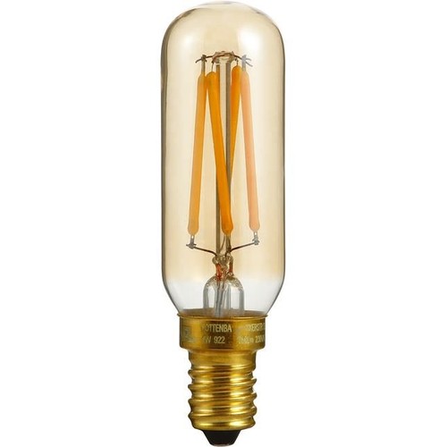 E14 4W dimbar LED-rörlampa - 8,5cm, 2200K, Guld, filament