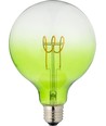 E27 4W dimbar LED filamentlampa - G125, Flex Globe, Grön, 140lm