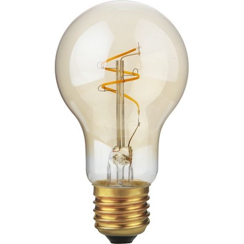 E27 4,2W Slim Flex Filament dimbar LED-lampa - 470lm, A60, 2200K, Gold finish