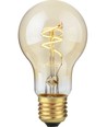 E27 4,2W Slim Flex Filament dimbar LED-lampa - 470lm, A60, 2200K, Gold finish