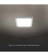 18W kvadratisk LED-taklampa - Backlit, CCT, 3-i-1 färgval, Cree-chip, 6 års garanti