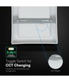 18W CCT LED taklampa kvadratisk - 3-i-1 färgval, Cree chip, 6 års garanti