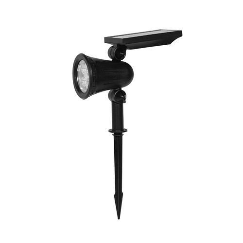 1,54W Solcells-trädgårdsspotlight med spett - 5,5V, IP54, 3000K, 2200mAh batteri