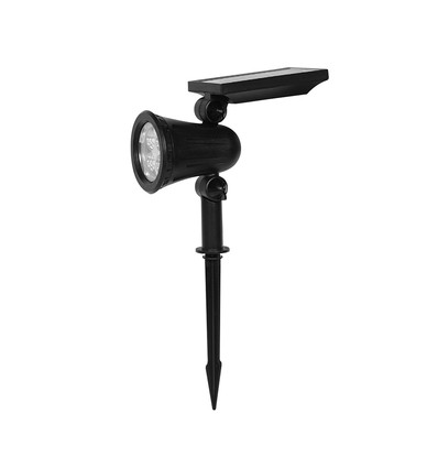 1,54W Solcells-trädgårdsspotlight med spett - 5,5V, IP54, 3000K, 2200mAh batteri